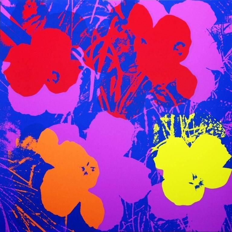 andy warhol flowers poster