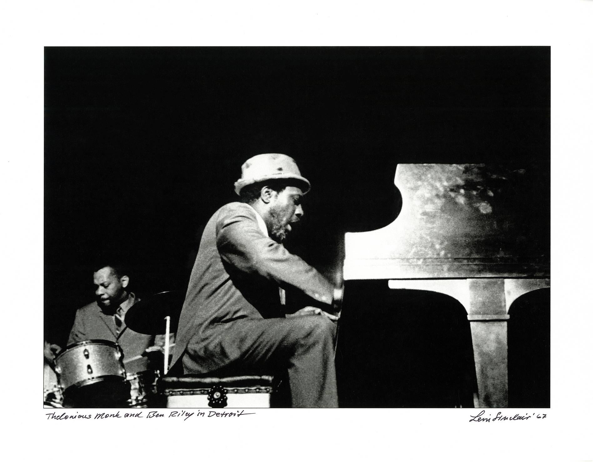Leni Sinclair Black and White Photograph - Thelonious Monk, Detroit, 1967