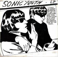 Retro Vinyl Record Art, Sonic Youth Goo, 1st Pressing