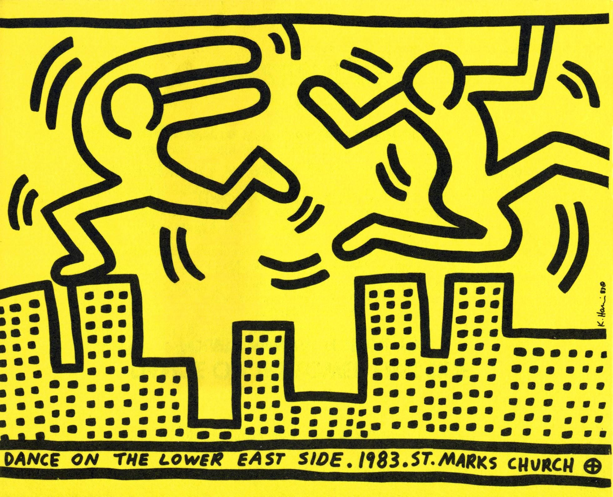 Dance on the Lower East Side, St. Marks Church  - Art by Keith Haring