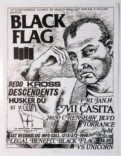 Vintage Raymond Pettibon for Black Flag 