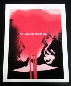 'The Cops Are Inside Us' (Signed Mike Mills screen print )