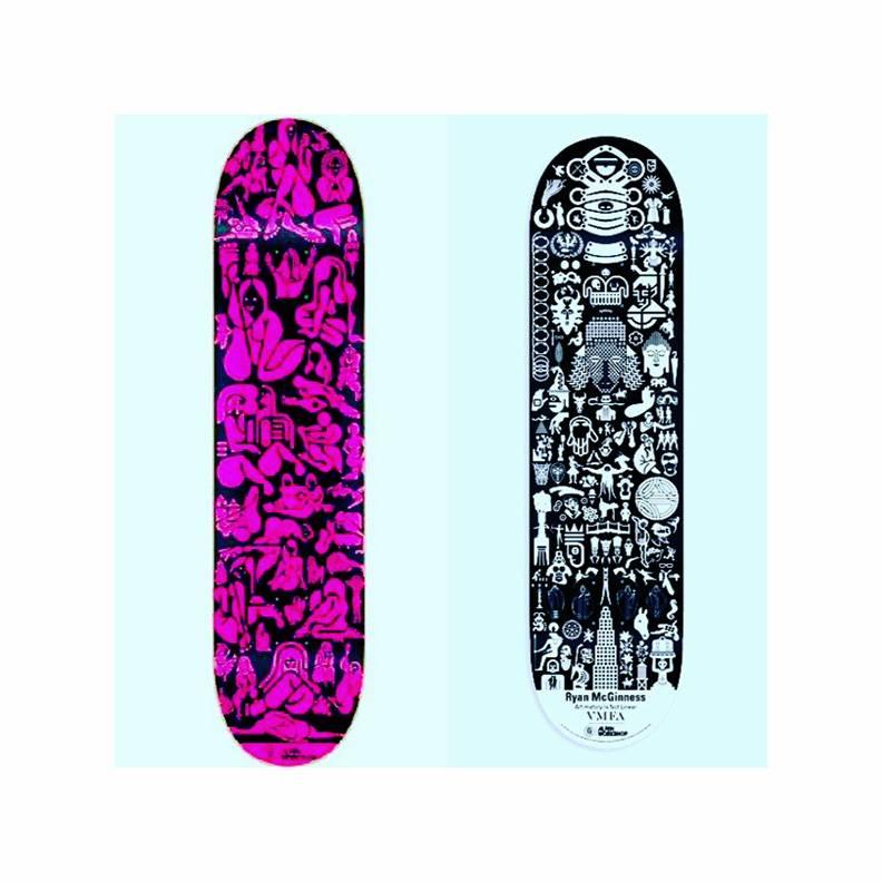 Ryan McGinness x Alien Workshop:
A Set of Two Skate Deck based on the artist's iconic 'Woman' series

This works originated circa 2012 as a result of the collaboration between Alien Workshop and McGinness. These decks are new and in their original