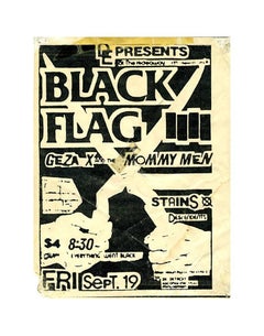 Raymond Pettibon Illustrated Handbill (Black Flag)