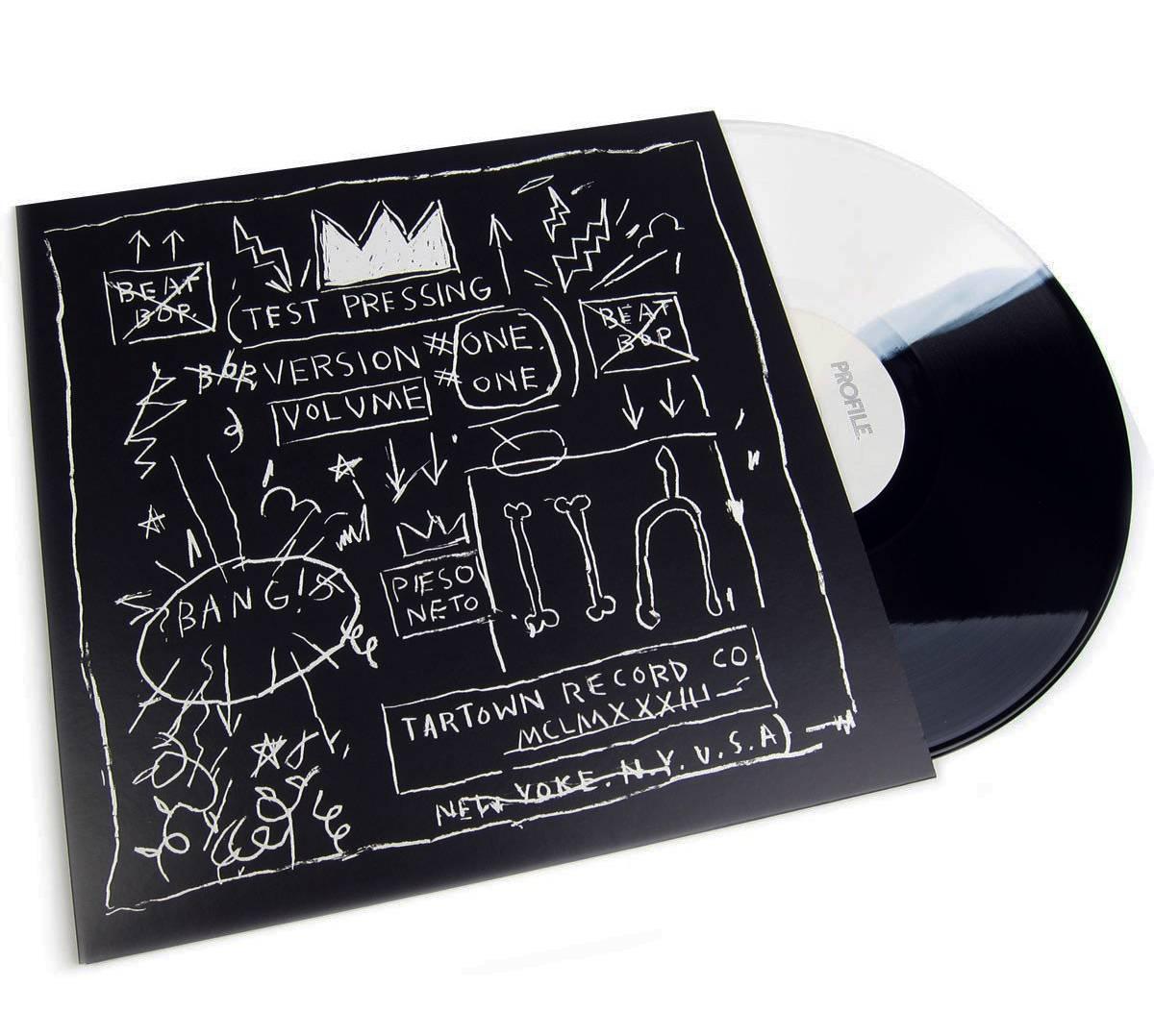 30th anniversary pressing of Basquiat's historic Beat Bop vinyl record (1983), featuring Jean Michel's signature cover art and production as well as licensed trademark by the Estate of Jean-Michel Basquiat. From a sold-out edition of 1983.