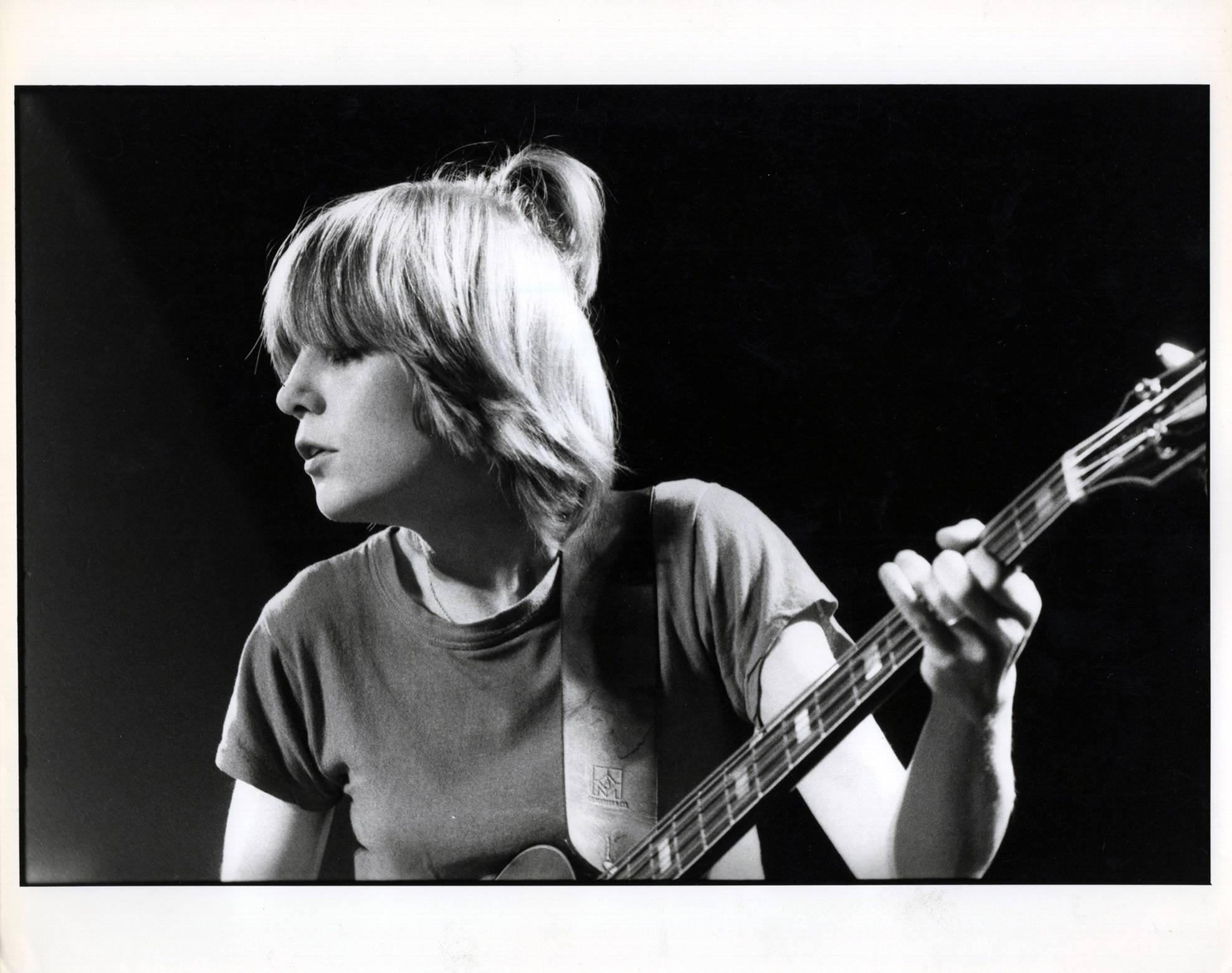Unknown Black and White Photograph - Tina Weymouth Talking Heads photograph (Rock photography) 