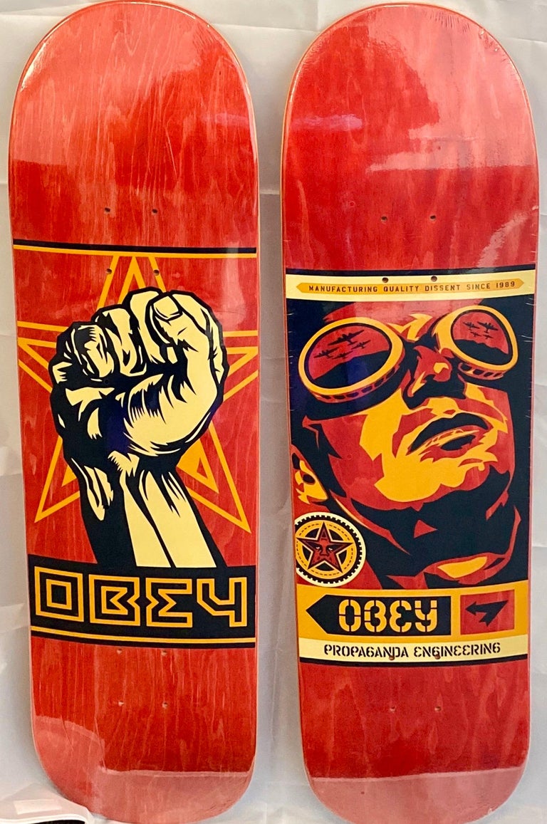 Shepard Fairey Shepard Fairey Obey Skateboard decks (set of 2) For
