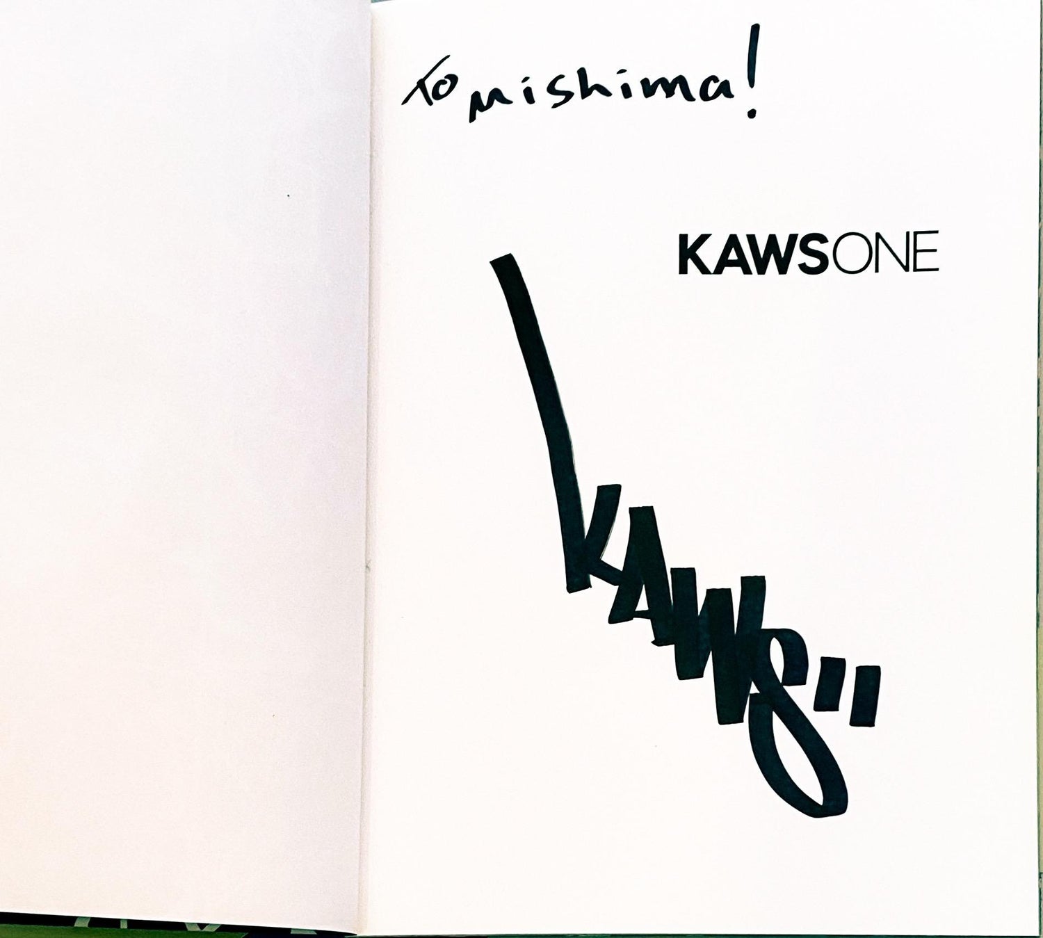 KAWS - Signed KAWS ONE monograph (signed KAWS Tokyo 2001) For Sale at  1stDibs | kaws tokyo first hardcover exhibition catalog book
