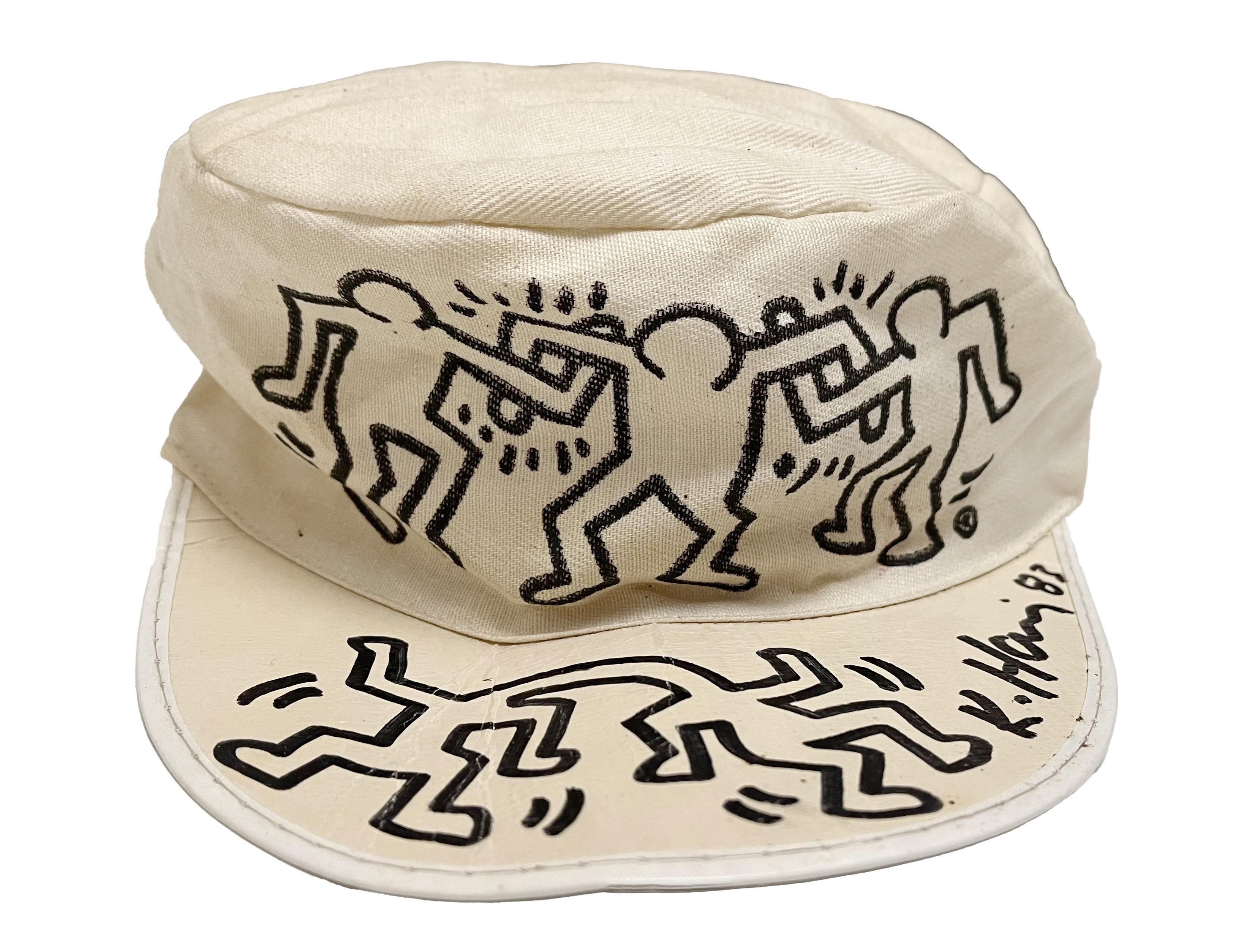 Keith Haring Drawing 1983 ( Chapeau Keith World Tour)   en vente 1