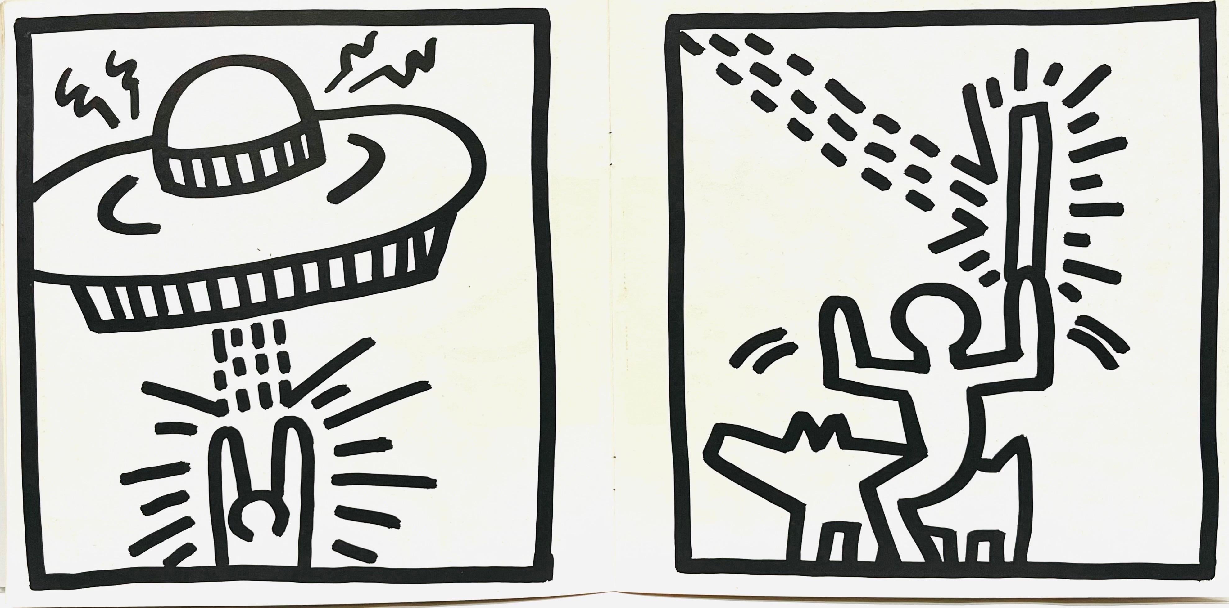 Keith Haring 1982 Coloring Book (Keith Haring Tony Shafrazi gallery 1982) For Sale 13