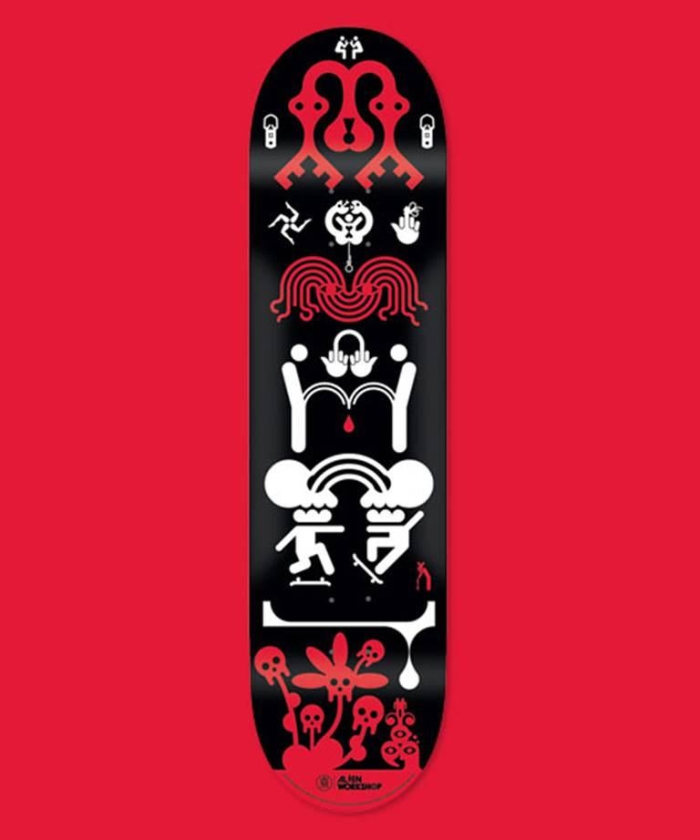 Rare Out of Print Ryan McGinness Skate Deck featuring the artist's iconic Elements motif

This work originated circa 2013 as a result of the collaboration between Alien Workshop and McGinness. The deck is new and in its original packaging and