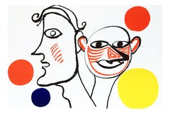 Alexander Calder lithograph derrière le miroir (Calder prints)