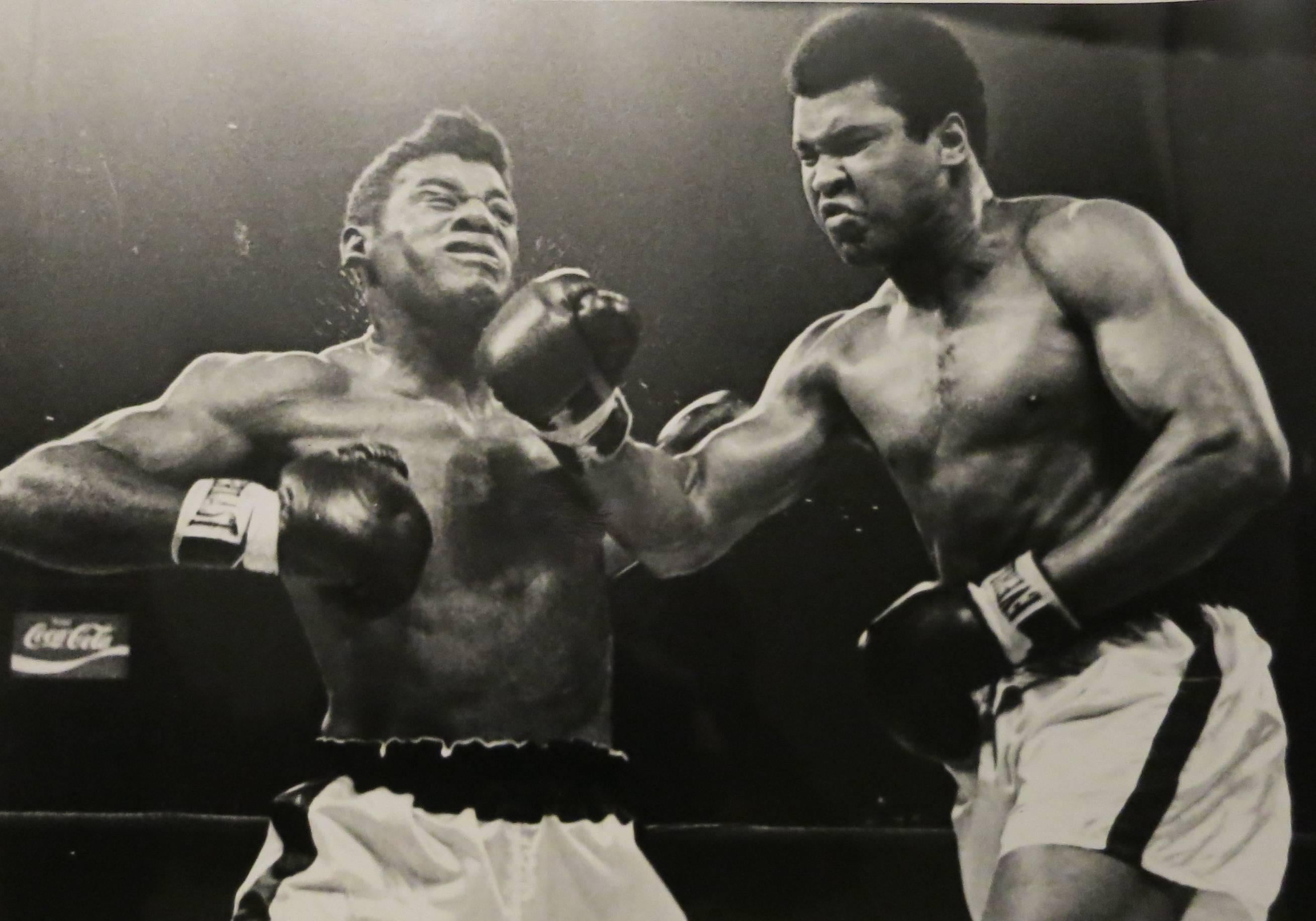 Unknown Black and White Photograph - Vintage Muhammad Ali Ring Photo