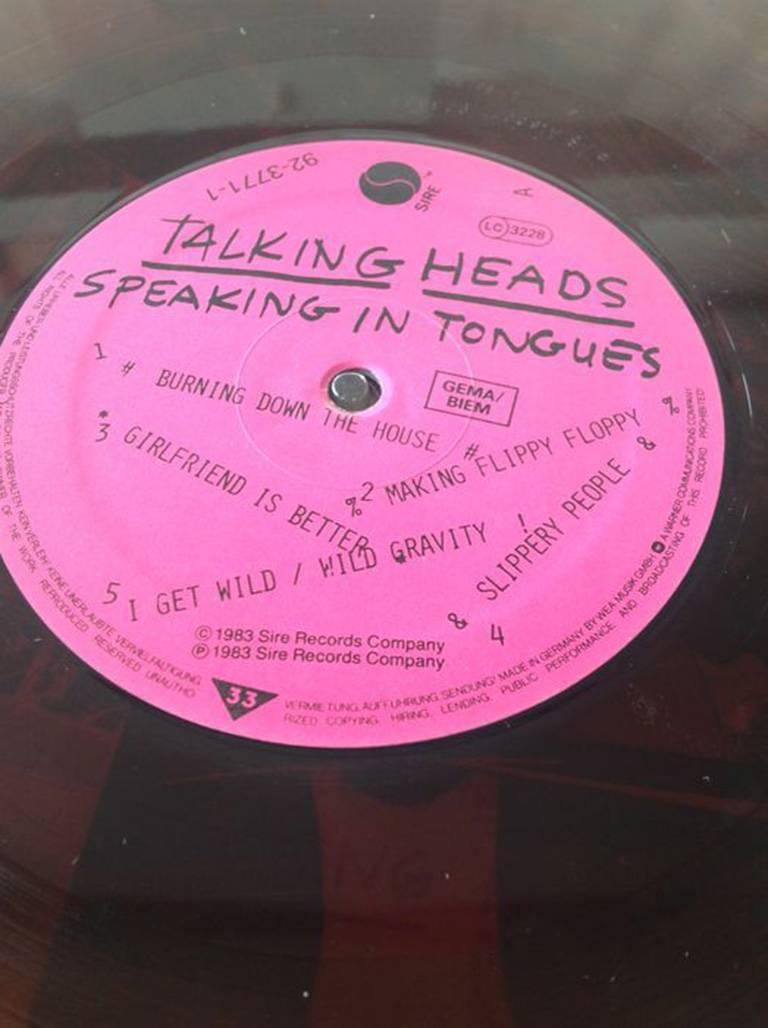 talking heads speaking in tongues poster