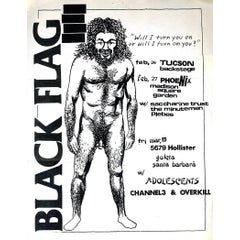 Raymond Pettibon, Rare Rare Early Black Flag Flyer 4