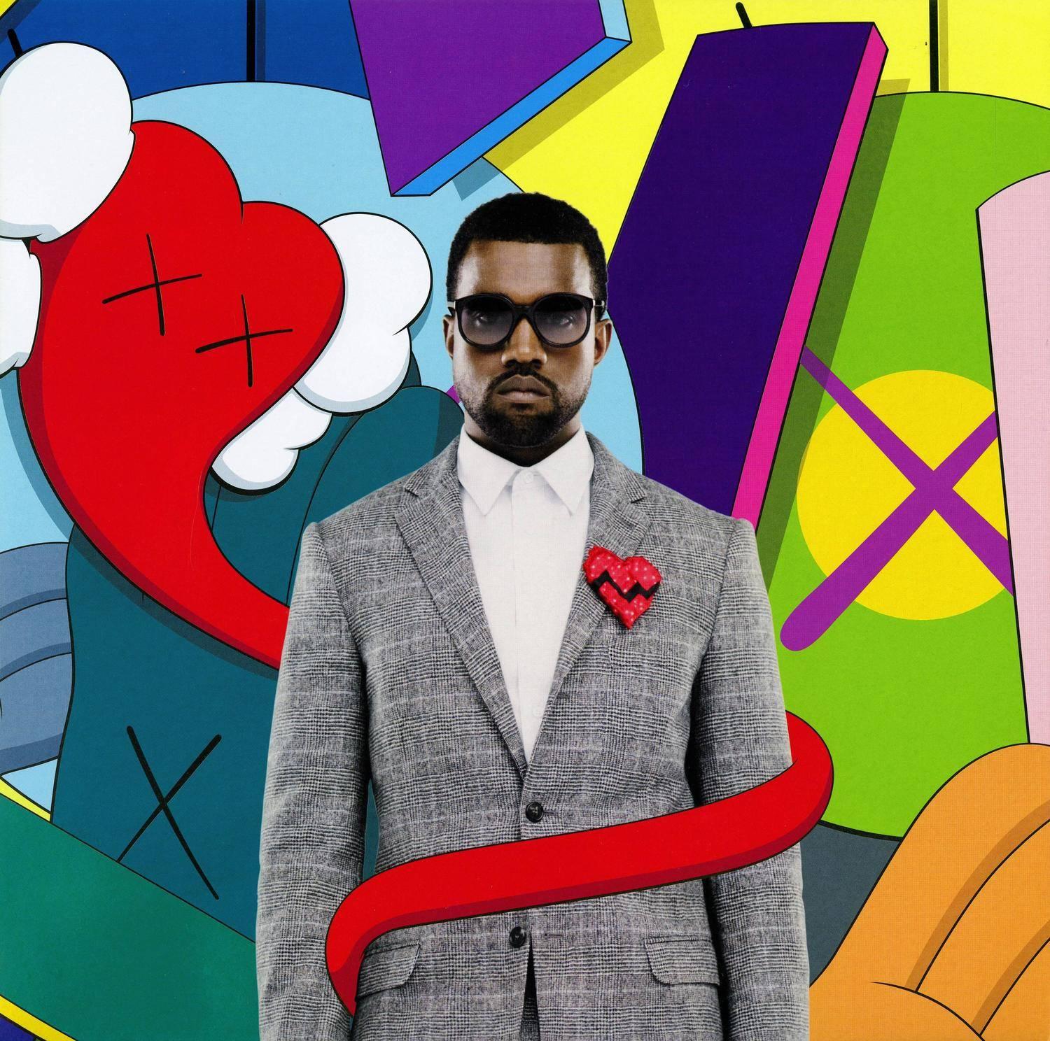 Kanye West 808s & Heartbreak, First Pressing - Print by KAWS