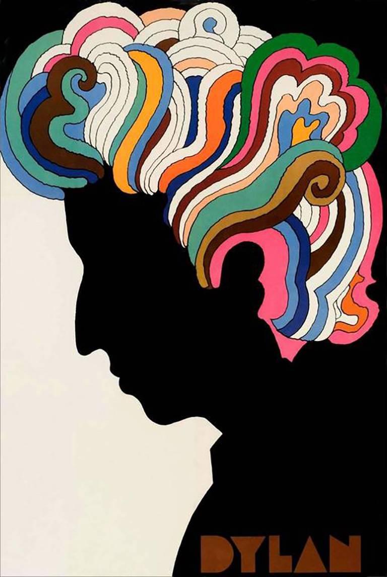 Milton Glaser Print - Vintage Bob Dylan Souvenir Poster