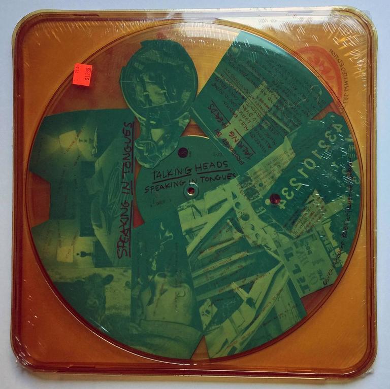 Robert Rauschenberg Talking Heads Vinyl Record Art