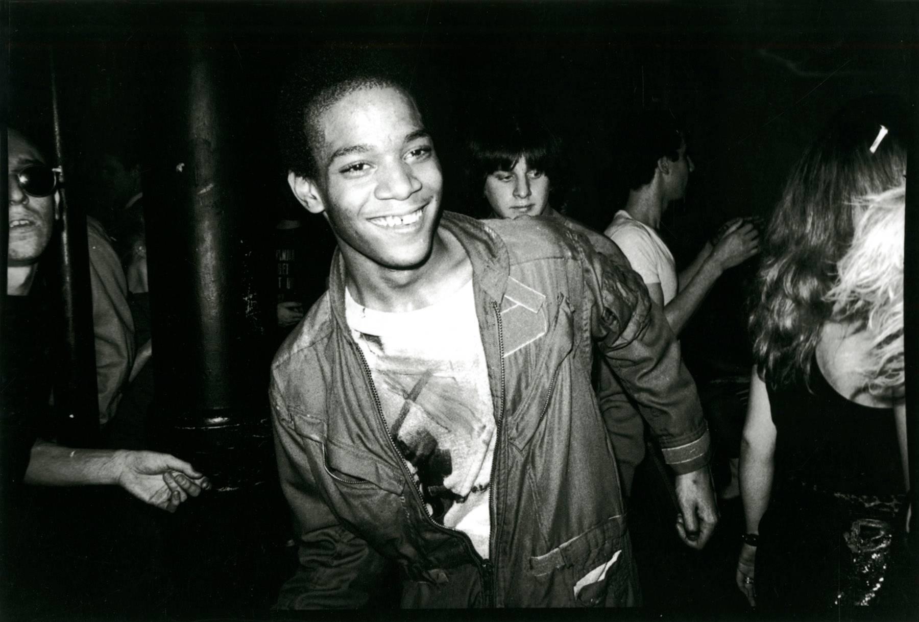 Jean-Michel Basquiat Dancing at The Mudd Club (Basquiat Boom for Real)  - Photograph by Nicholas Taylor