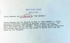 Vintage Steve McQueen Photograph