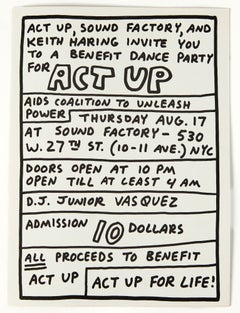 Keith Haring Act Up (announcement)