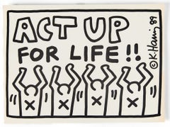 Keith Haring Act Up (announcement)