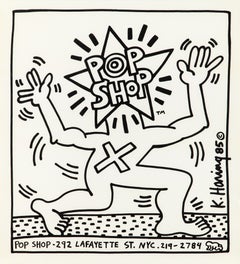 Poster del Pop Shop di Keith Haring, 1986 (Keith Haring 1986)