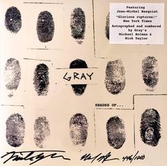 Retro Basquiat Gray Vinyl Record