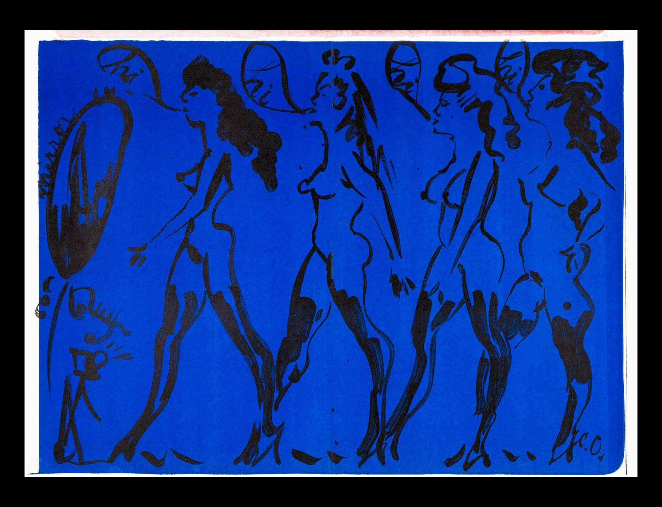 Claes Oldenburg
Parade of Women (from One Cent Life), 1964

Lithograph printed in colors
16.25 x 22.75 in (41.28 x 57.79 cm)
Minor signs of handling; otherwise excellent
Edition of 2000
Plate signed on lower right 

1 Cent Life was a landmark