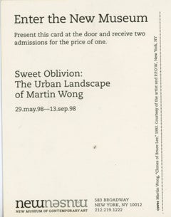 Martin Wong The New Musueum, 1998 (Martin Wong Bruce Lee announcement)