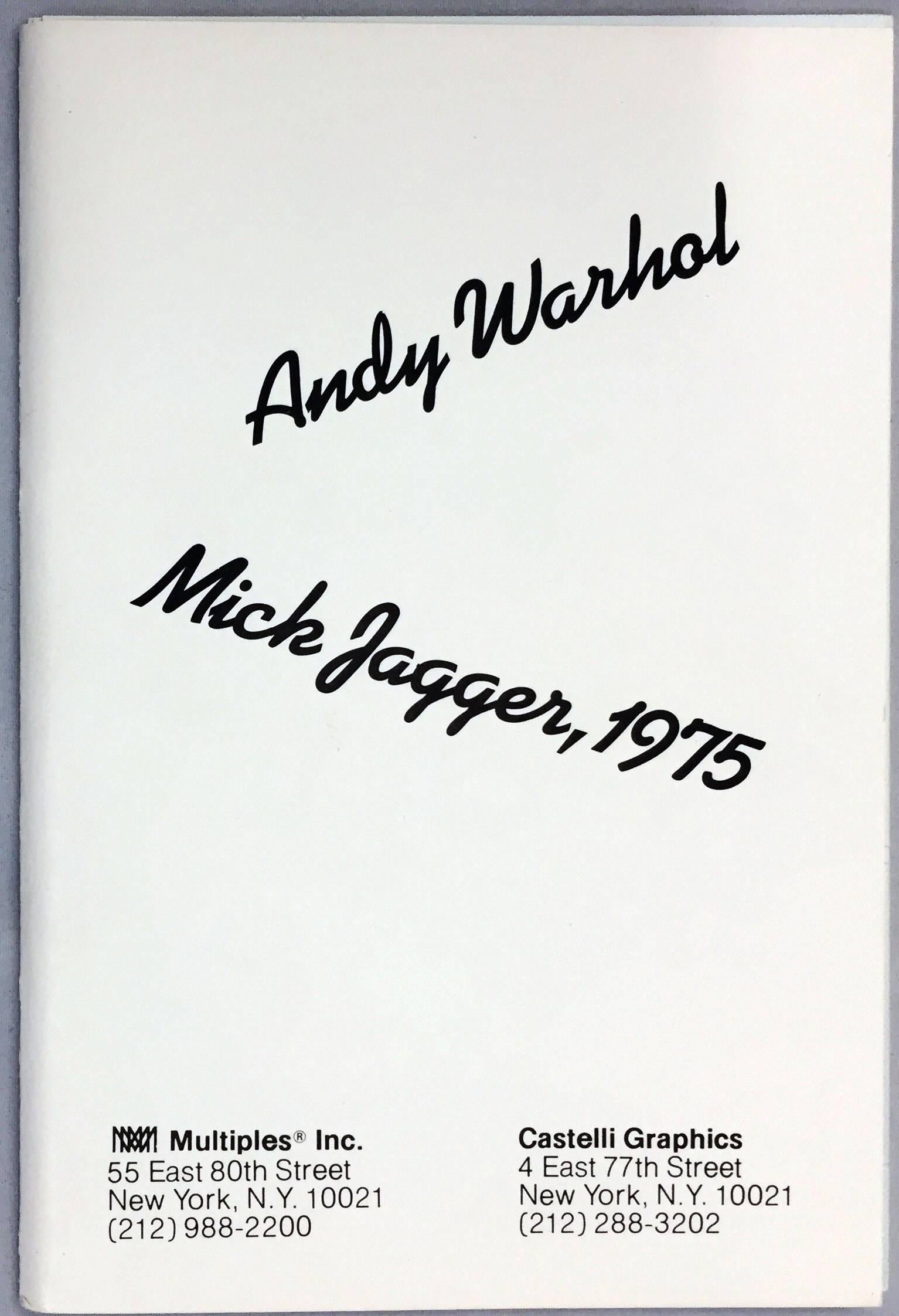 Mick Jagger, Andy Warhol, A Portfolio of Ten Cards - Pop Art Print by (after) Andy Warhol