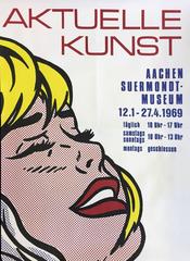 Vintage Roy Lichtenstein Exhibition Poster (Shipboard Girl)