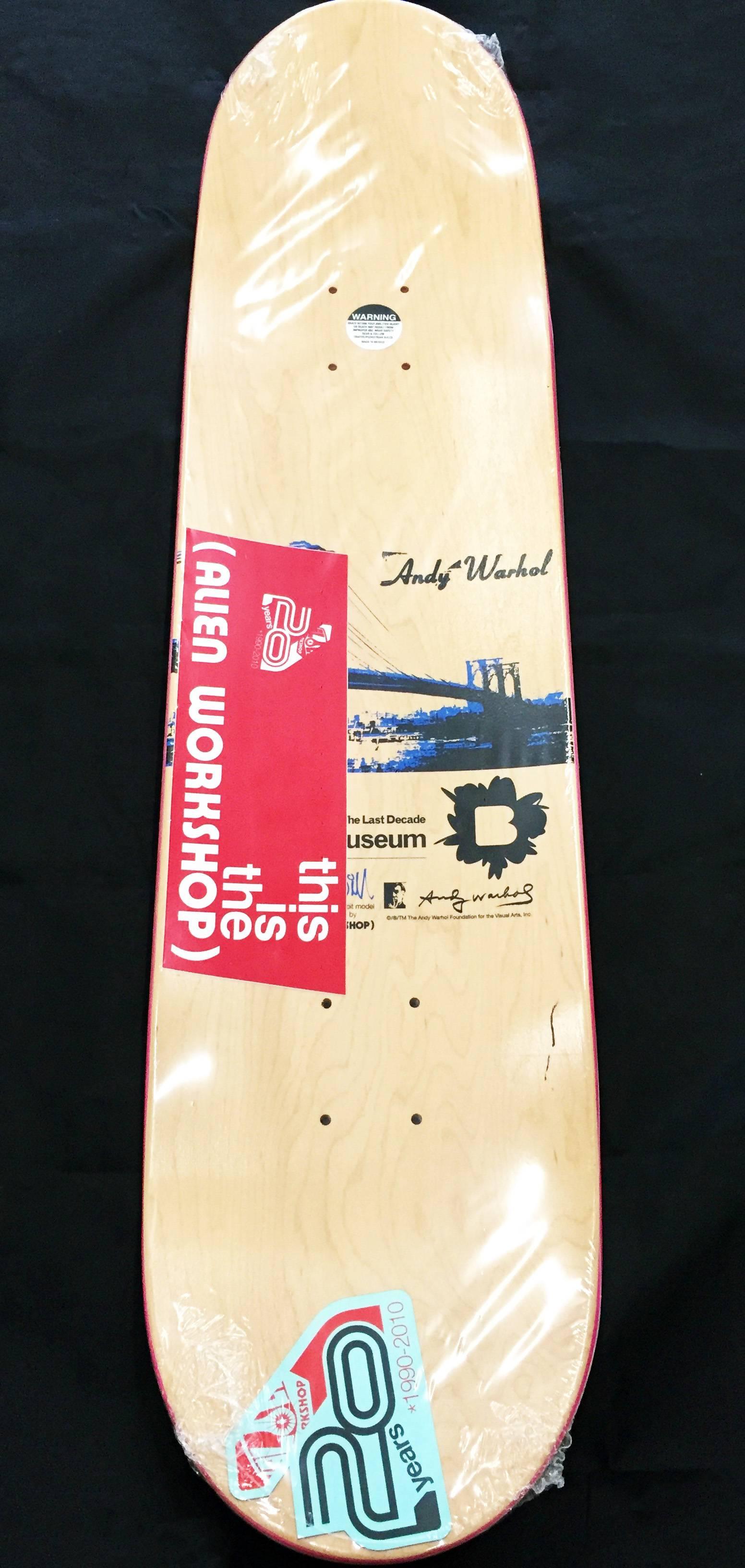 Andy Warhol Brooklyn Bridge Skate Deck  - Pop Art Art by (after) Andy Warhol