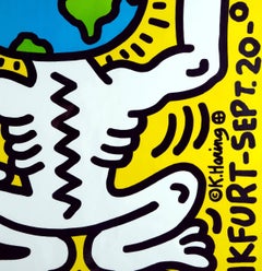 Lithographie vintage de Keith Haring, Francfort
