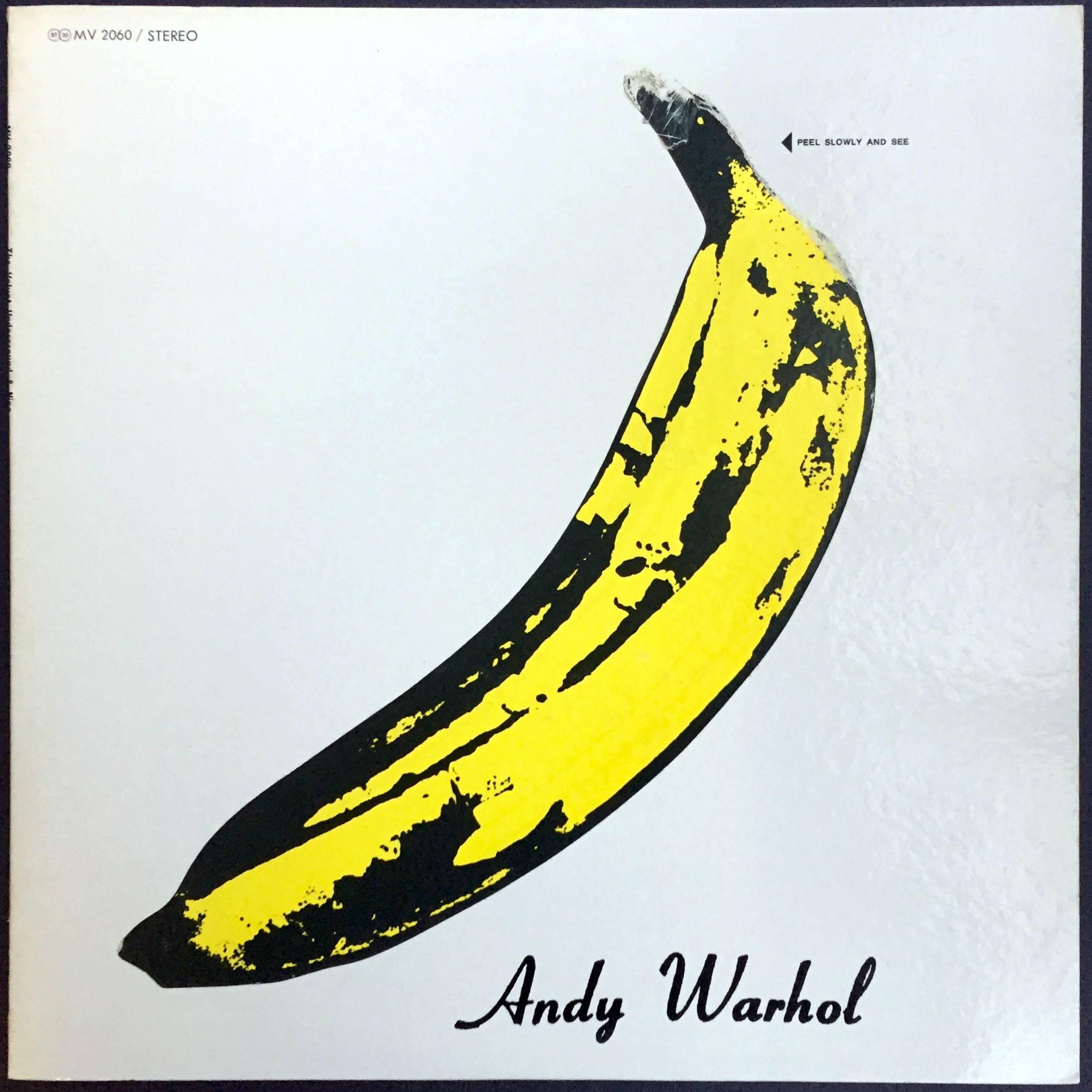  Warhol Banana Cover (Un-peeled), Nico & The Velvet Underground Vinyl Record - Art by Andy Warhol