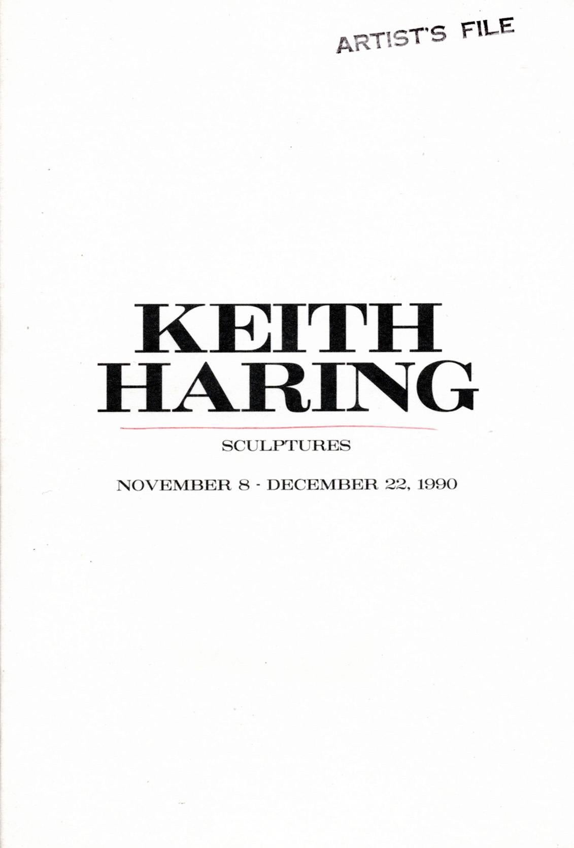 Keith Haring at Tony Shafrazi Gallery (set of 3 vintage Haring collectibles)  3