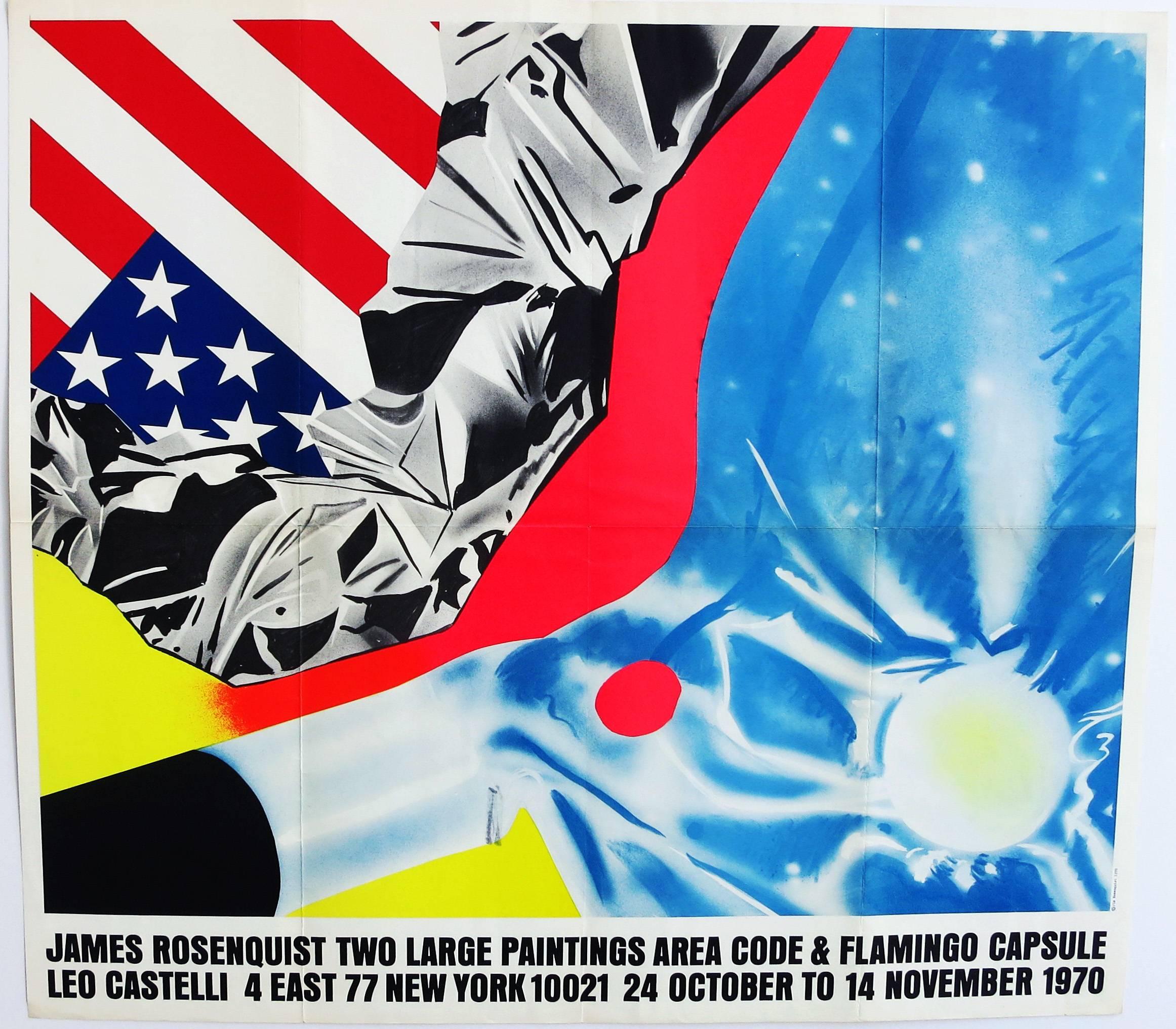 James Rosenquist announcement poster (Leo Castelli early 1970s) - Contemporary Art by (after) James Rosenquist