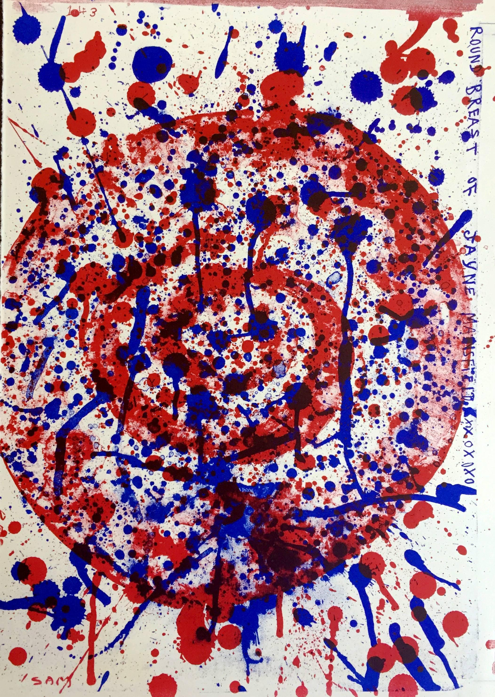 Sam Francis, Untitled Lithograph (from 1 Cent Life Portfolio), 1964 

Lithograph in colors on wove paper 
16 x 11.5 inches (40.64 x 57.79 cm)
Edition of 2000
Plate signed on lower left 
Very good condition 

Printed by Maurice Beaudet, Paris