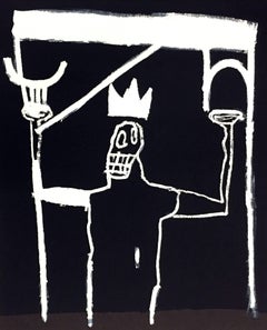 Jean-Michel Basquiat lithographic poster (Enrico Navarra Paris) 