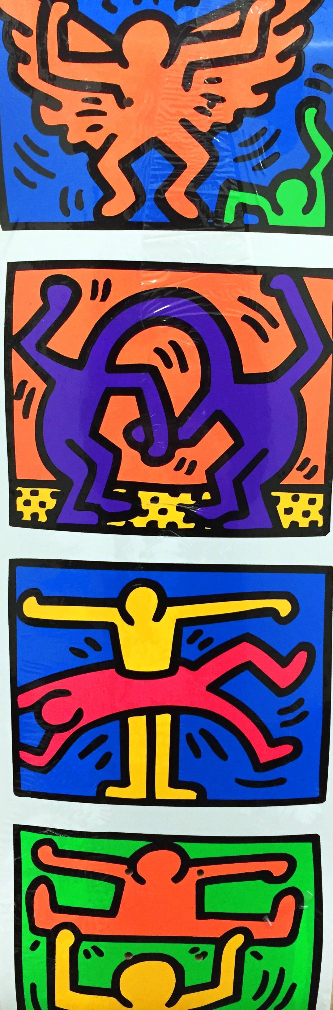 Keith Haring Retrospect Skateboard Deck - Pop Art Art by (after) Keith Haring