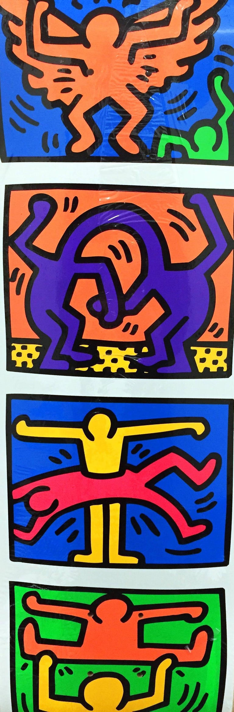(after) Keith Haring Keith Haring Retrospect Skateboard Deck at 1stDibs