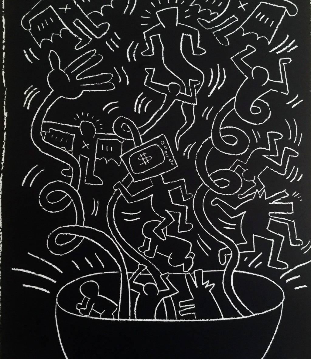 (after) Keith Haring Figurative Print - Keith Haring Future Primeval poster
