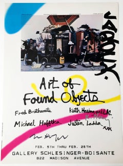 Signed Keith Haring Exhibition Poster