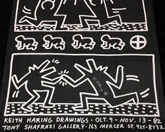 Signed Keith Haring Drawings Exhibition Poster (Tony Shafrazi Gallery NY)