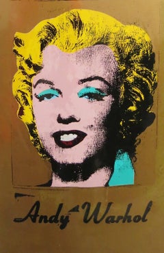 Andy Warhol Gold Marilyn Skate Deck 