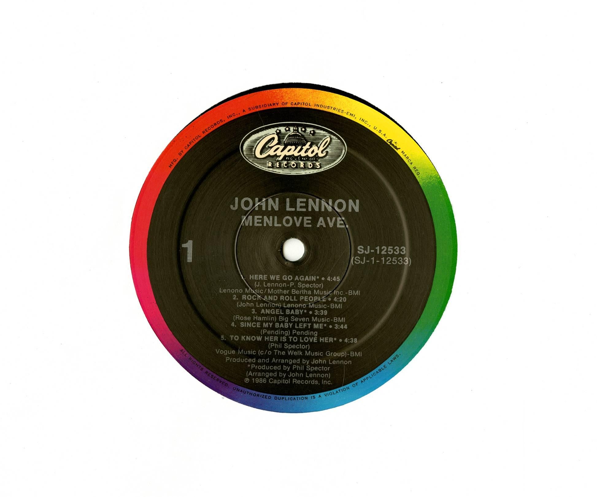 Warhol John Lennon Vinyl Record Art 3