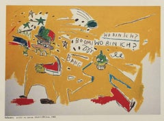 Vintage Basquiat gallery announcement (Basquiat Tokyo Japan)