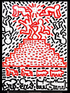 Keith Haring Pyramid, Child, Dog lithograph 