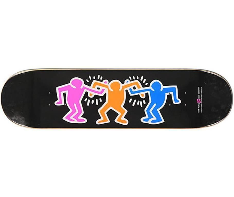 Keith Haring Friends Skateboard Deck (Black) - Art by (after) Keith Haring