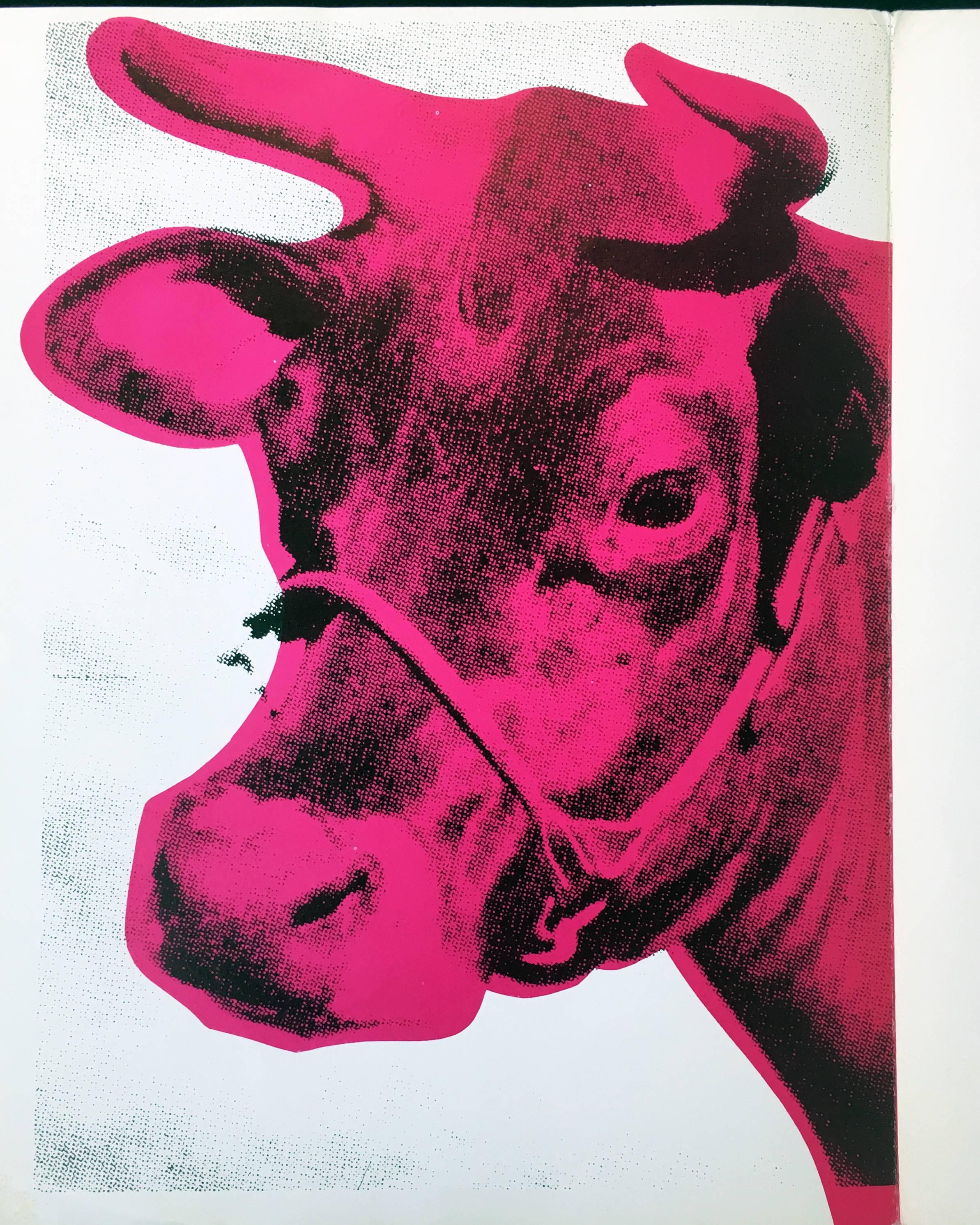 Andy Warhol Paris, Musee d’Art Moderne de la Ville de Paris, 1970
Rare original Warhol exhibition catalog featuring a Warhol illustrated Pink Cow cover. 

Published on the occasion of the Warhol solo show at the MAM, Paris, Dec. 16, 1970 - Jan. 14,